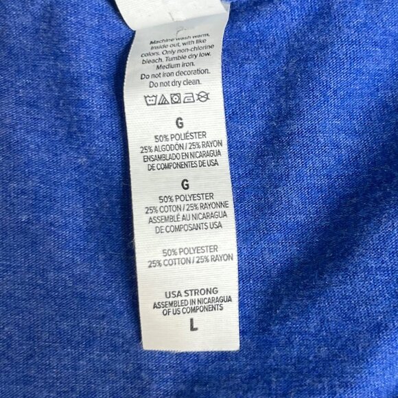 Kentucky Bourbon Yall Tshirt Womens Large Blue State Map Bella+Canvas - Picture 7 of 7